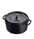 Staub cocotte with brass knob 28cm, UK version