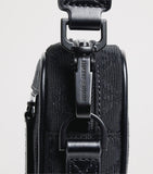 Emporio Armani jacquard logo wash bag with wrist strap, UK version