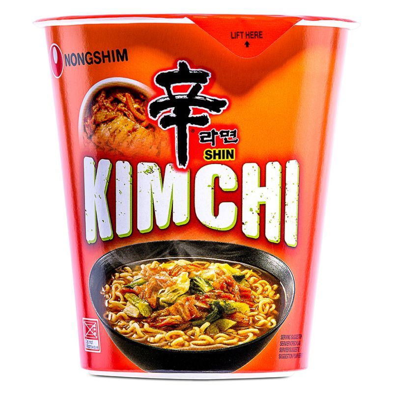 Nongshim Shin Kimchi cup noodle small (British brand)