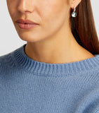 Pomellato Nudo topaz drop earrings in rose gold, imported from the UK