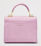 Aspinal of London mini leather Mayfair top-handle bag, imported from the UK