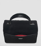 Aspinal of London Mayfair velvet embroidered top-handle bag (British brand)
