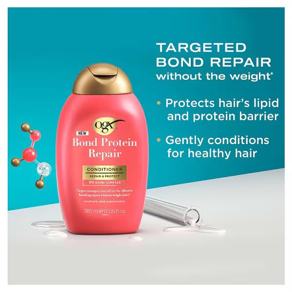 ogx Bond Protein Repair Lightweight Conditioner 385ml, imported from the UK