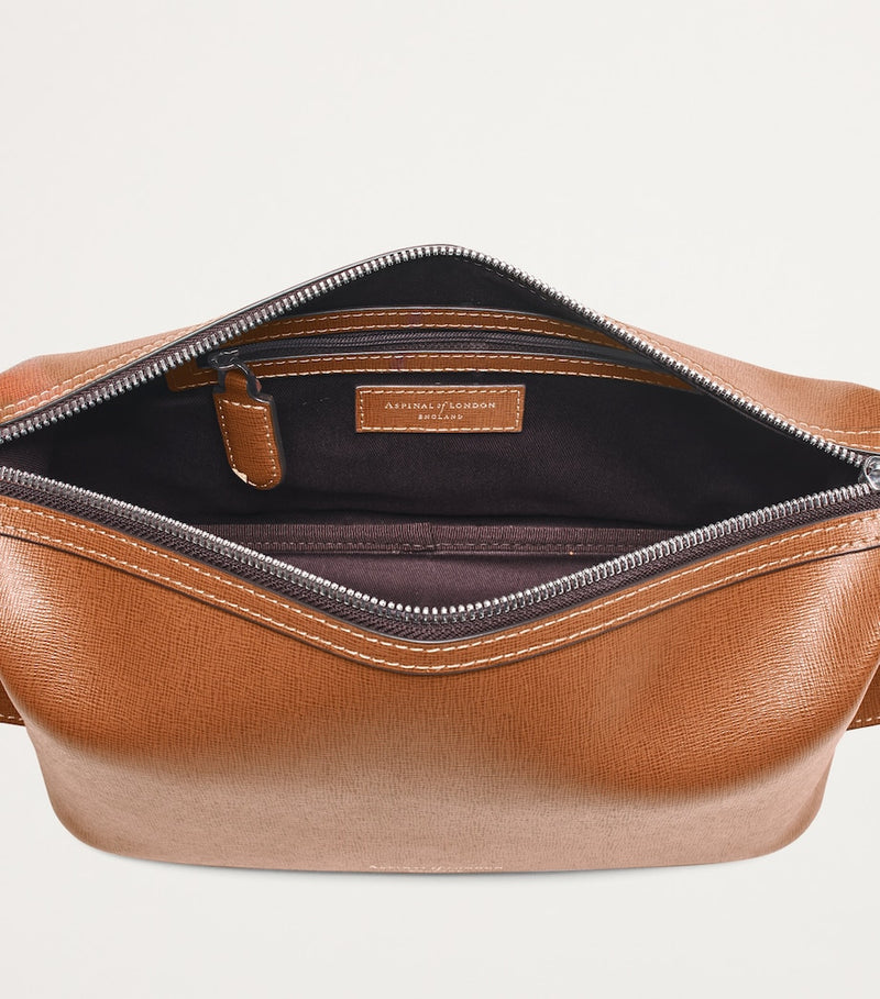 Aspinal of London Mount Street leather wash bag (British brand)
