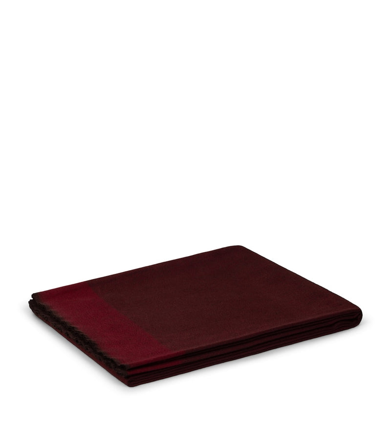 Begg x Co Arran cashmere border throw 150x200cm - British product