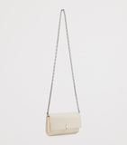 Christian Louboutin Bettina white lamb leather chain wallet, imported from the UK