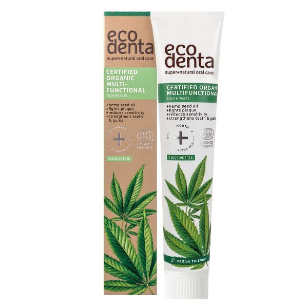 Ecodenta organic toothpaste Hemp Oil 75ml - British product