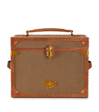 WOLF vegan leather trunk jewellery box with compartments (British brand)