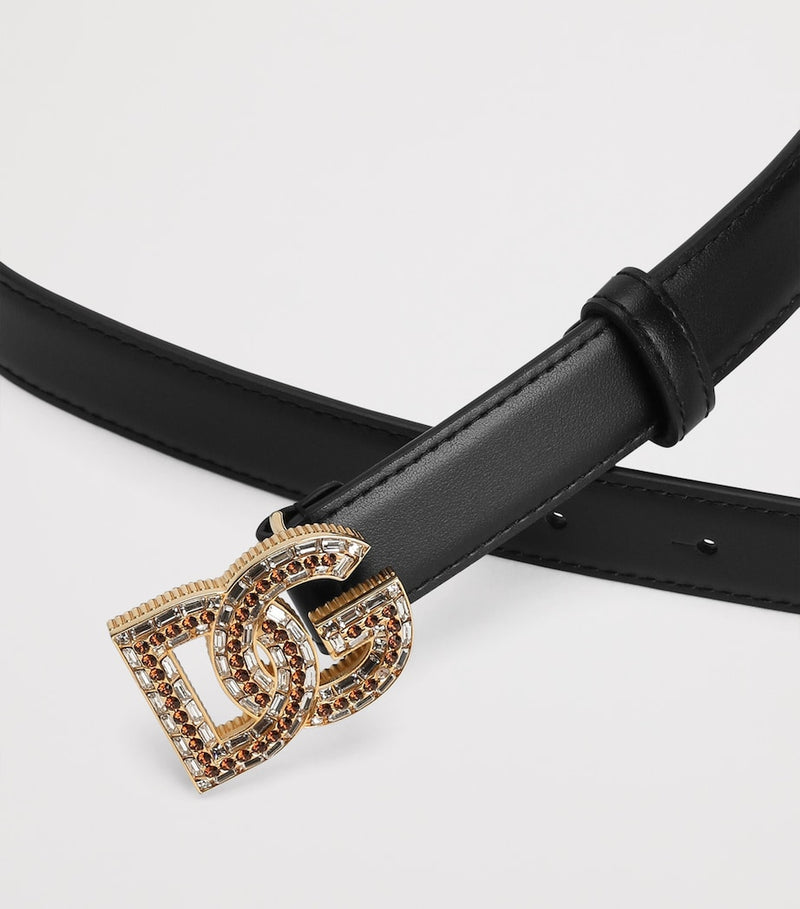 Dolce&Gabbana calfskin logo belt 2.5cm, imported from the UK
