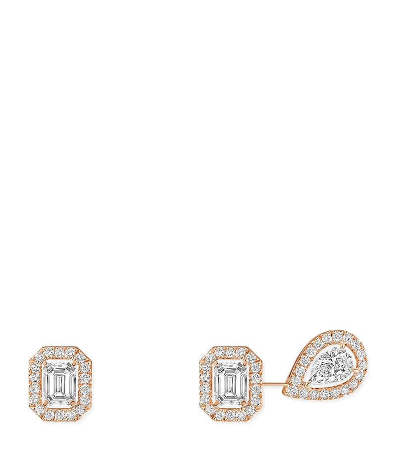 Messika My Twin earrings pink gold diamond 0.44ct - British product