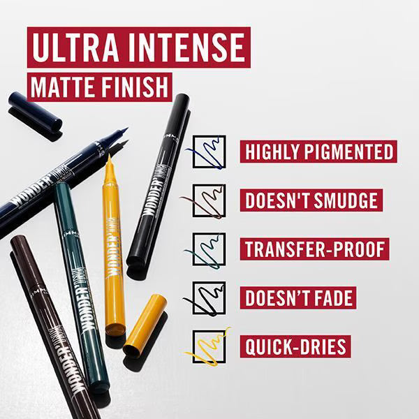 Rimmel Wonder'Ink Liquid Eyeliner Matte, imported from the UK