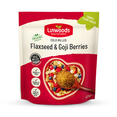Holland & Barrett Linwoods Milled Flaxseed & Goji Berries Organic Superfood 425g- Buy online at McGrocer