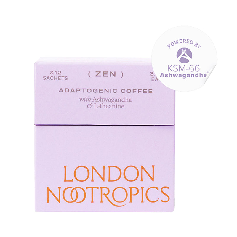 London Nootropics Zen Adaptogenic Coffee Ashwagandha L-theanine 12x Sachets