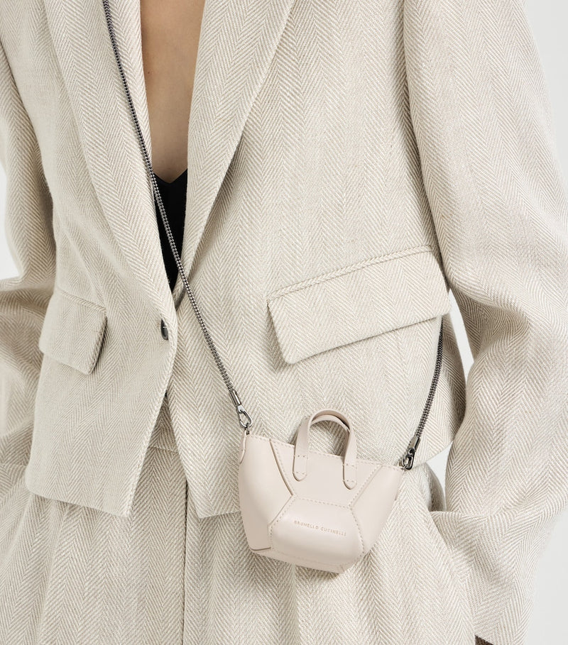 Brunello Cucinelli mini leather tote bag, UK version