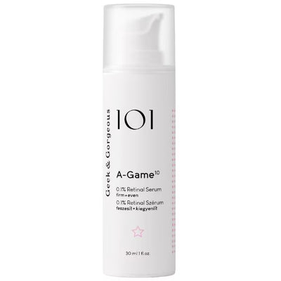 Superdrug Geek & Gorgeous 101 A-Game 0.1% Retinal Serum 30ml- Buy online at McGrocer