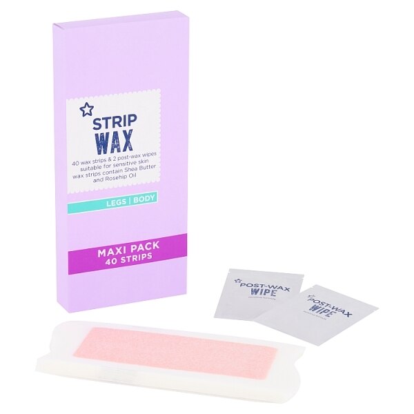 Superdrug Sensitive Legs & Body Wax Strips x40 GOODS Superdrug