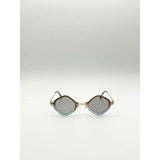 Superdrug SVNX Diamond Shape Sunglasses Brown Blue- Buy online at McGrocer