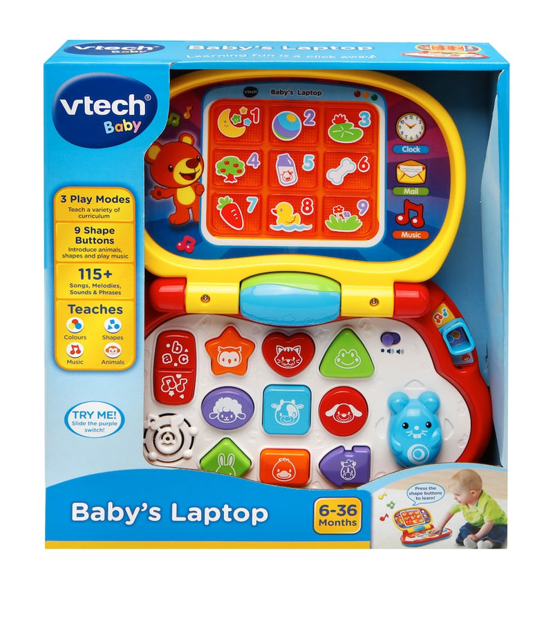 VTech Baby's Laptop with animal sounds and light-up screen - British product