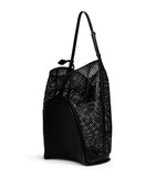 Alaïa large leather net hip bucket bag, UK version