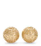 Jimmy Choo lace sphere logo stud earrings (British brand)