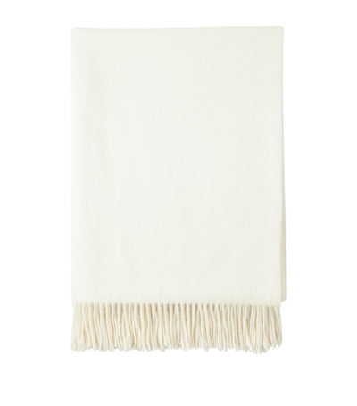 Harrods Cashmere Fringed Throw 140cm x 190cm- Buy online at McGrocer