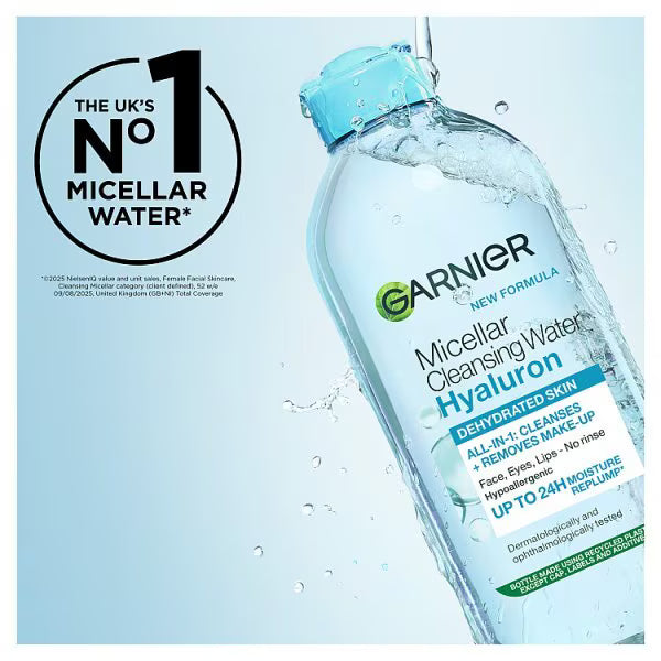 Garnier Micellar Cleansing Water Hyaluron Cleanse Replump 400ml, UK version
