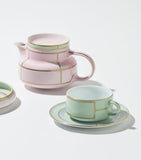 GINORI 1735 verde green porcelain teacup with 245ml capacity, UK version