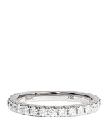 Harrods Harrods White Gold and Diamond Eternity Ring (0.72ct)- Buy online at McGrocer