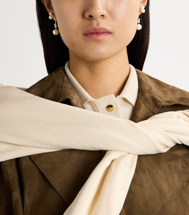 Sophie Bille Brahe yellow gold pearl single earring, UK version