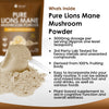 New Leaf Products Lion's Mane Mushroom Powder 150g, imported from the UK