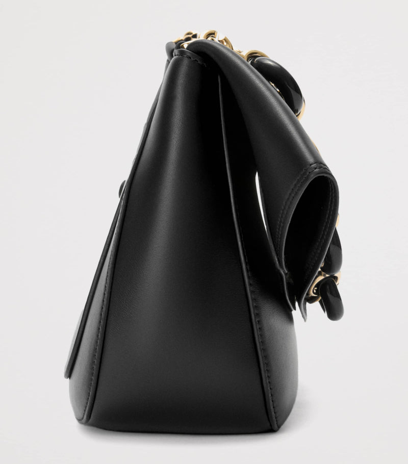 LOEWE Ola shoulder bag in calf leather with pebble hardware - British product