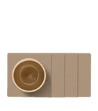 LIND DNA square corduroy coasters set of 4 (British brand)