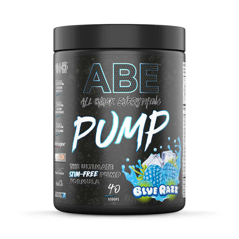 Applied Nutrition ABE Pump Pre Workout Powder Blue Razz 500g - British product