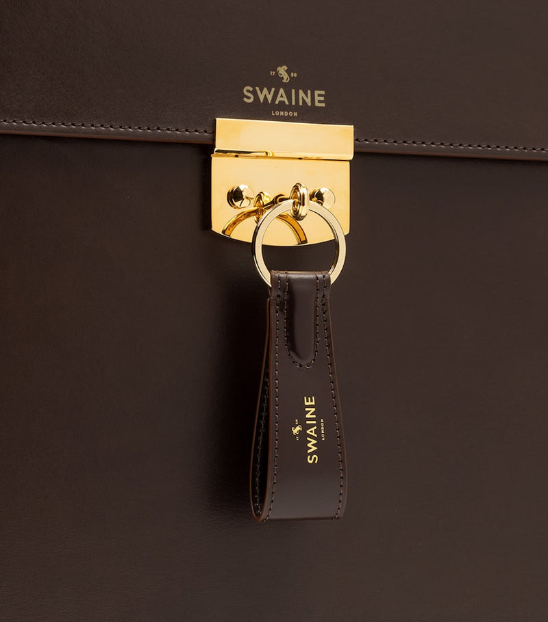 Swaine Leather Mayfair briefcase, imported from the UK