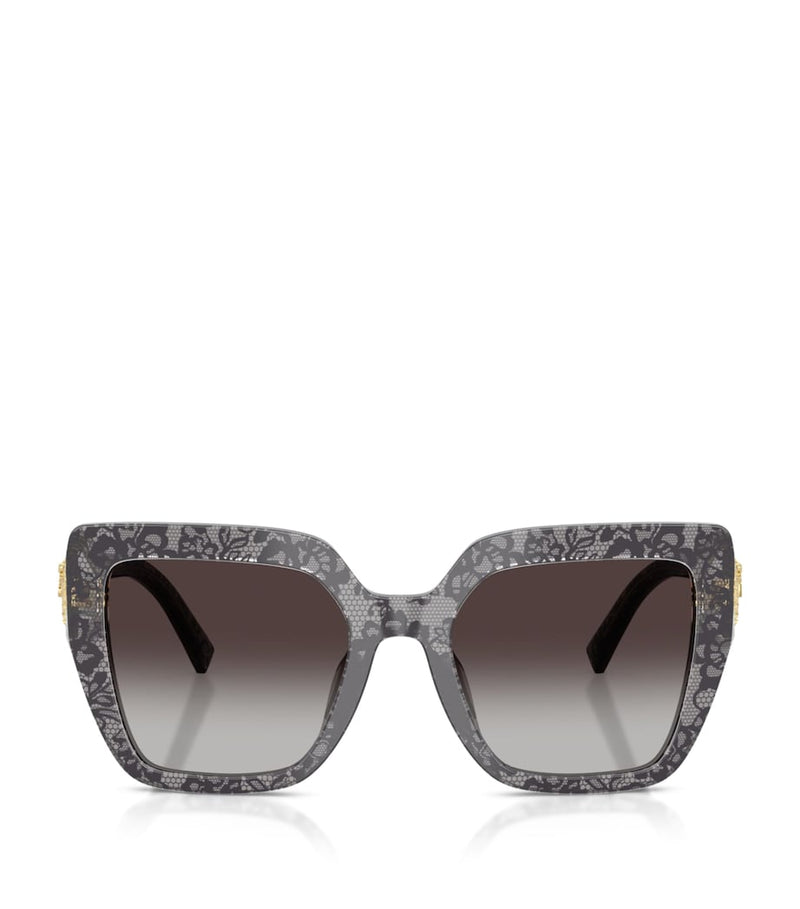 Dolce&Gabbana lace print square sunglasses, UK version
