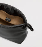 LOEWE Flamenco shoulder bag in leather with knotted drawstrings - British product