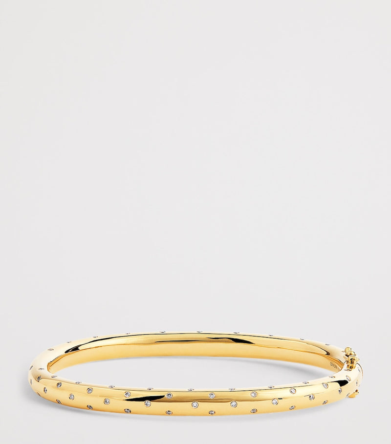 Anita Ko yellow gold diamond bangle, imported from the UK