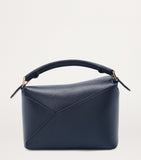 LOEWE Mini Puzzle Edge top-handle bag in calfskin, imported from the UK
