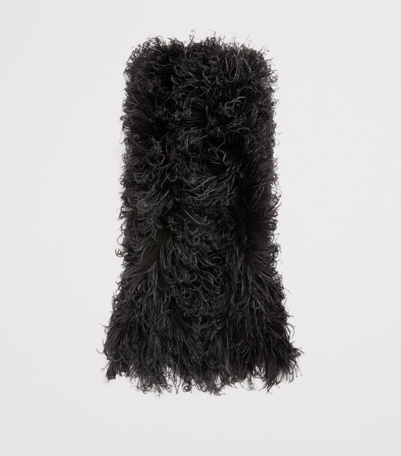Valentino Garavani monochrome feather scarf 200cm, UK version