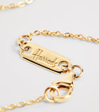 Harrods 18kt yellow gold pendant with 0.25ct diamond (British brand)