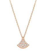 Harrods Bvlgari Rose Gold and Diamond Divas' Dream Pendant Necklace- Buy online at McGrocer