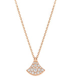 Bvlgari Divas' Dream rose gold diamond pendant necklace - British product