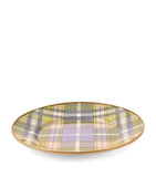 MacKenzie-Childs tartan violet dinner plate 25cm, imported from the UK