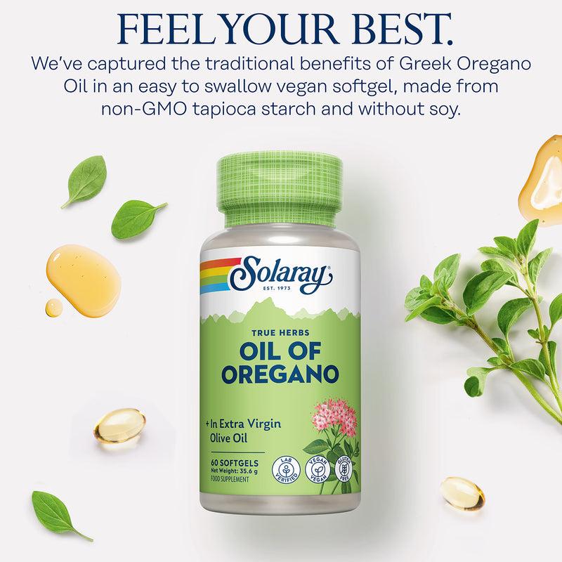 Solaray Oil of Oregano 150mg 60 capsules, UK version