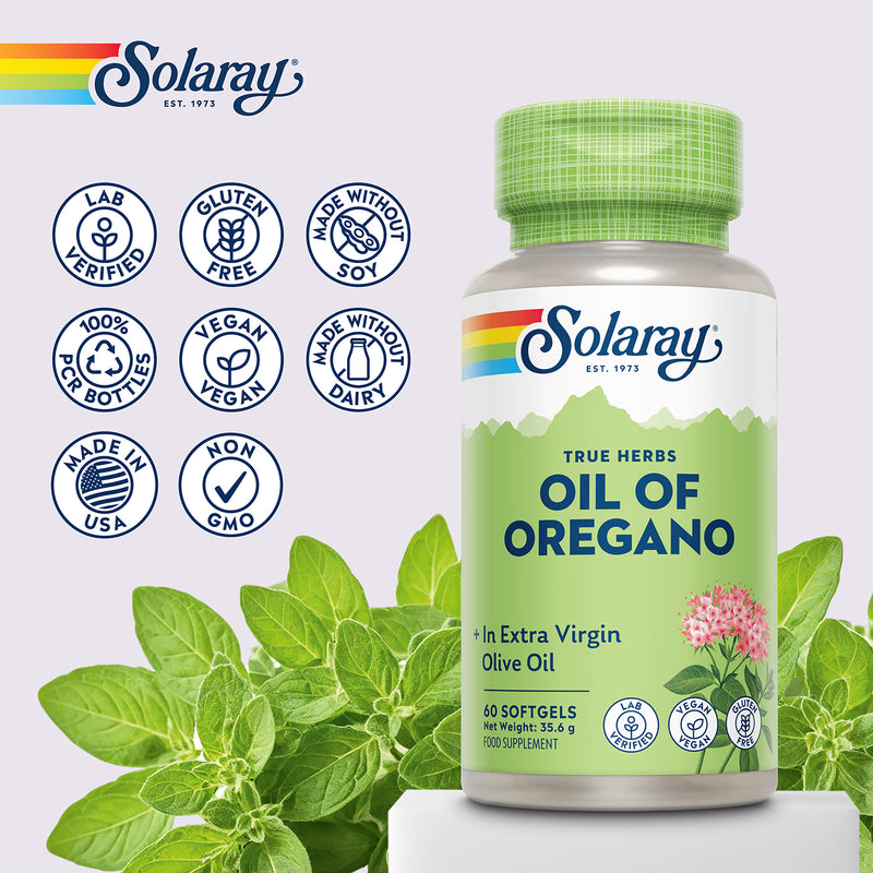 Solaray Oil of Oregano 150mg 60 capsules, UK version