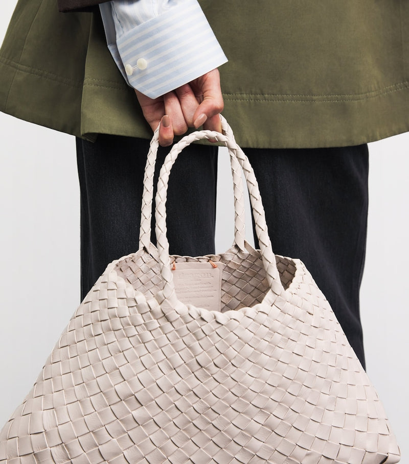 Dragon Diffusion small leather woven Santa Croce tote bag - British product