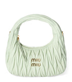 Miu Miu Small Matelassé Lambskin Wander top-handle bag, imported from the UK