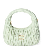 Miu Miu Small Matelassé Lambskin Wander top-handle bag, imported from the UK