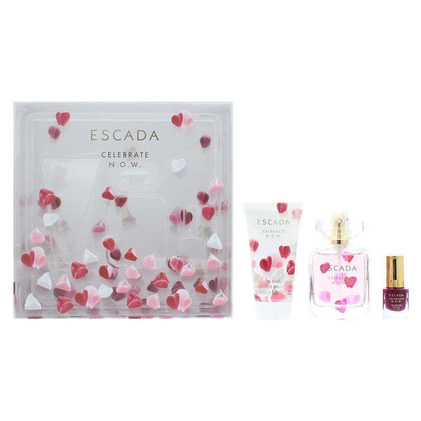 Escada Celebrate N.O.W. Eau de Parfum gift set 50ml (British brand)