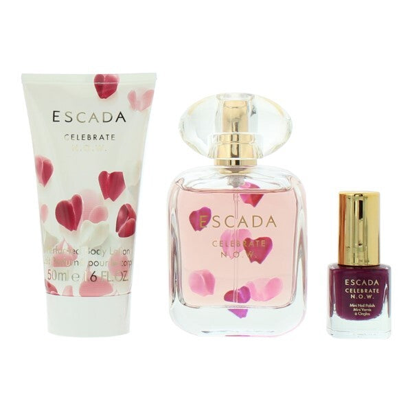 Escada Celebrate N.O.W. Eau de Parfum gift set 50ml (British brand)
